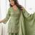 Women's Gorgeous Embroidery Roman Silk Fabric Straight Kurta Shalwar and Dupatta Set