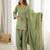 Women's Gorgeous Embroidery Roman Silk Fabric Straight Kurta Shalwar and Dupatta Set