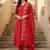 Women Ethnic Motifs Regular Thread Work Kurta with Trousers & With Dupatta