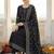 Women Ethnic Motifs Embroidered Panelled Thread Work Pure Cotton Kurta with Trousers & With Dupatta