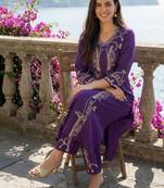 Women Printed Regular Beads and Stones Kurta with Palazzos