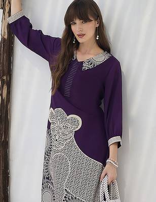 Geometric Printed V-Neck A-Line Kurta & Palazzos 6