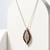 925 Sterling Silver Rose Gold & Black Leaf Pendant Necklace Set  for Women