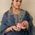 Ethnic Motifs Embroidered Thread Work Liva Straight Kurta With Trousers & Dupatta