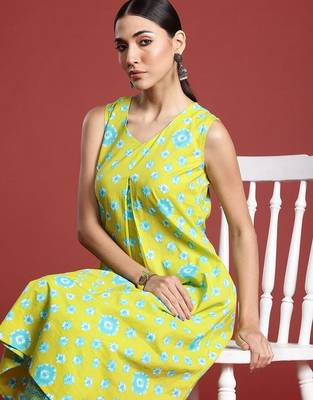 Bandhani Printed Pure Cotton Kurta with Trousers 1