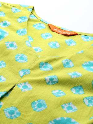 Bandhani Printed Pure Cotton Kurta with Trousers 2