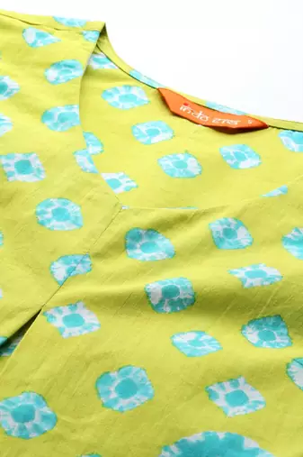 Bandhani Printed Pure Cotton Kurta with Trousers