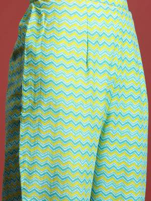 Bandhani Printed Pure Cotton Kurta with Trousers 3