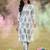Floral Printed V Neck A Line Pleated Pure Cotton Kurta With Trousers