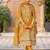 Women Ethnic Motifs Embroidered Regular Thread Work Kurta With Trousers & Dupatta