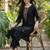 Women Ethnic Motifs Embroidered Regular Thread Work Kurta with Trousers