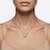 925 Sterling Silver Rose Gold  Triple Heart Pendant Necklace Set  for Women