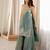 Women's Gorgeous Embroidery Fendy Silk Fabric Straight Kurta Sharara and Dupatta Set