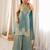 Women's Gorgeous Embroidery Fendy Silk Fabric Straight Kurta Sharara and Dupatta Set