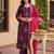 Women Ethnic Motifs Embroidered Regular Thread Work Liva Kurta with Trousers & With Dupatta