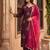 Women Ethnic Motifs Embroidered Regular Thread Work Liva Kurta with Trousers & With Dupatta