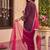 Women Ethnic Motifs Embroidered Regular Thread Work Liva Kurta with Trousers & With Dupatta