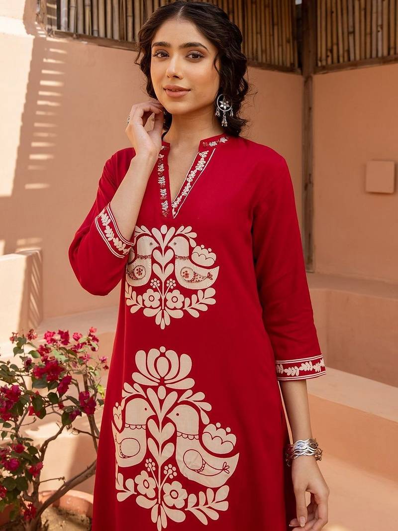 Women Ethnic Motifs Printed Regular Kurta with Palazzos