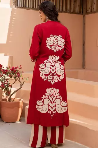 Women Ethnic Motifs Printed Regular Kurta with Palazzos