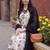 Women Floral Printed Regular Thread Work Pure Cotton Kurta with Trousers & With Dupatta