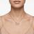 925 Sterling Silver Interlocking Rose Gold Heart Pendant Necklace Set  for Women