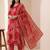 Women Floral Printed Regular Chanderi Silk Kurta with Trousers & With Dupatta