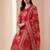 Women Floral Printed Regular Chanderi Silk Kurta with Trousers & With Dupatta