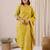 Women Floral Printed Regular Chanderi Silk Kurta with Trousers & With Dupatta