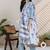 Women Floral Printed Cotton A-Line Kurta with Trousers & Dupatta
