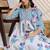 Women Floral Printed Cotton A-Line Kurta with Trousers & Dupatta