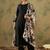 Round Neck Straight Kurta With Trousers & Dupatta