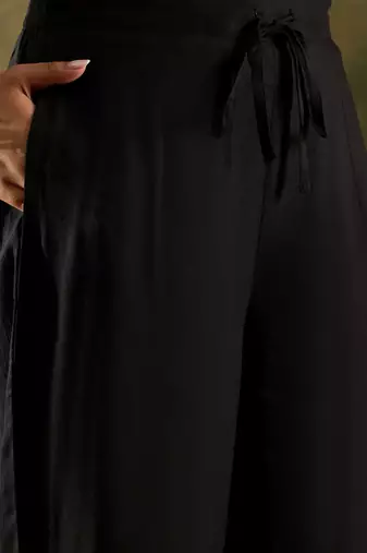 Round Neck Straight Kurta With Trousers & Dupatta