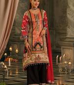 Women Ethnic Motifs Printed Regular Mirror Work Kurta with Palazzos & With Dupatta