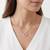925 Sterling Silver Rose Gold  Open Heart Pendant Necklace  Set for Women
