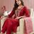 Women's Beautiful Embroidery Work Mul Chanderi Fabric Straight Kurta Pant and Dupatta Set