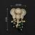 Elephant head designer brooch pin with green cabochon beads, pearl drops & luxury animal brooch for unisex