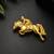 gold plated horse rider designer brooch pin   equestrian racing horse statement brooch for women & men