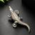 Silver plated crocodile designer brooch pin | textured animal statement lapel brooch for men