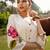 Floral Printed Mandarin Collar Pure Cotton A-Line Kurta With Trouser