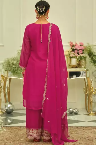 Women Ethnic Motifs Embroidered Regular Thread Work Kurta with Salwar & With Dupatta