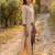 Women Animal Printed Regular Kurta with Trousers