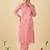 Women Checked Regular Thread Work Pure Cotton Kurta With Trousers