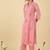 Women Checked Regular Thread Work Pure Cotton Kurta With Trousers