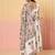 Floral Printed Anarkali Pure Cotton Kurta With Palazzos & Dupatta
