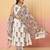 Floral Printed Anarkali Pure Cotton Kurta With Palazzos & Dupatta
