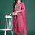 Ethnic Motifs Embroidered Thread Work Kurta with Trousers & With Dupatta