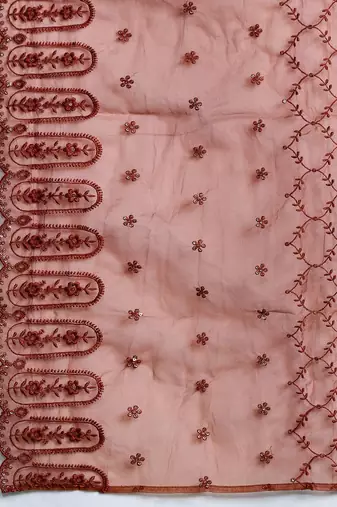 Women Ethnic Motifs Embroidered Regular Sequinned Kurta with Trousers & With Dupatta