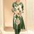 Floral Printed V-Neck Beads and Stones Screen Technique Kurta With Salwar