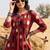 Women Printed Pleated Pure Cotton Kurta with Trousers