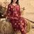 Women Printed Pleated Pure Cotton Kurta with Trousers